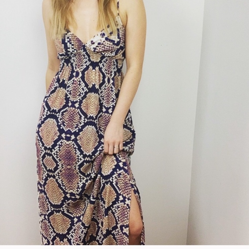 Maxi dress Snake print